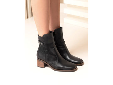 Nero Giardini Ankle Boot Square Toe Medium Heel Upper Leather