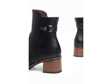 Nero Giardini Ankle Boot Square Toe Medium Heel Upper Leather