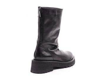 Felmini Boots Back Zipper Leather Upper