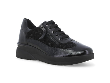 Melluso Women's  Shoes Laces-Up and Zip Suede Upper