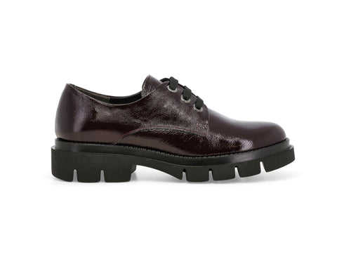 Melluso Stringata Donna Bordeaux in Vernice con Suola Carrarmato R45425-251488