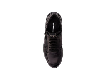 Valleverde Men's Casual Shoes in Black Nappa