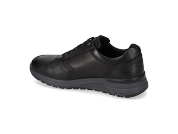 Valleverde Men's Casual Shoes in Black Nappa