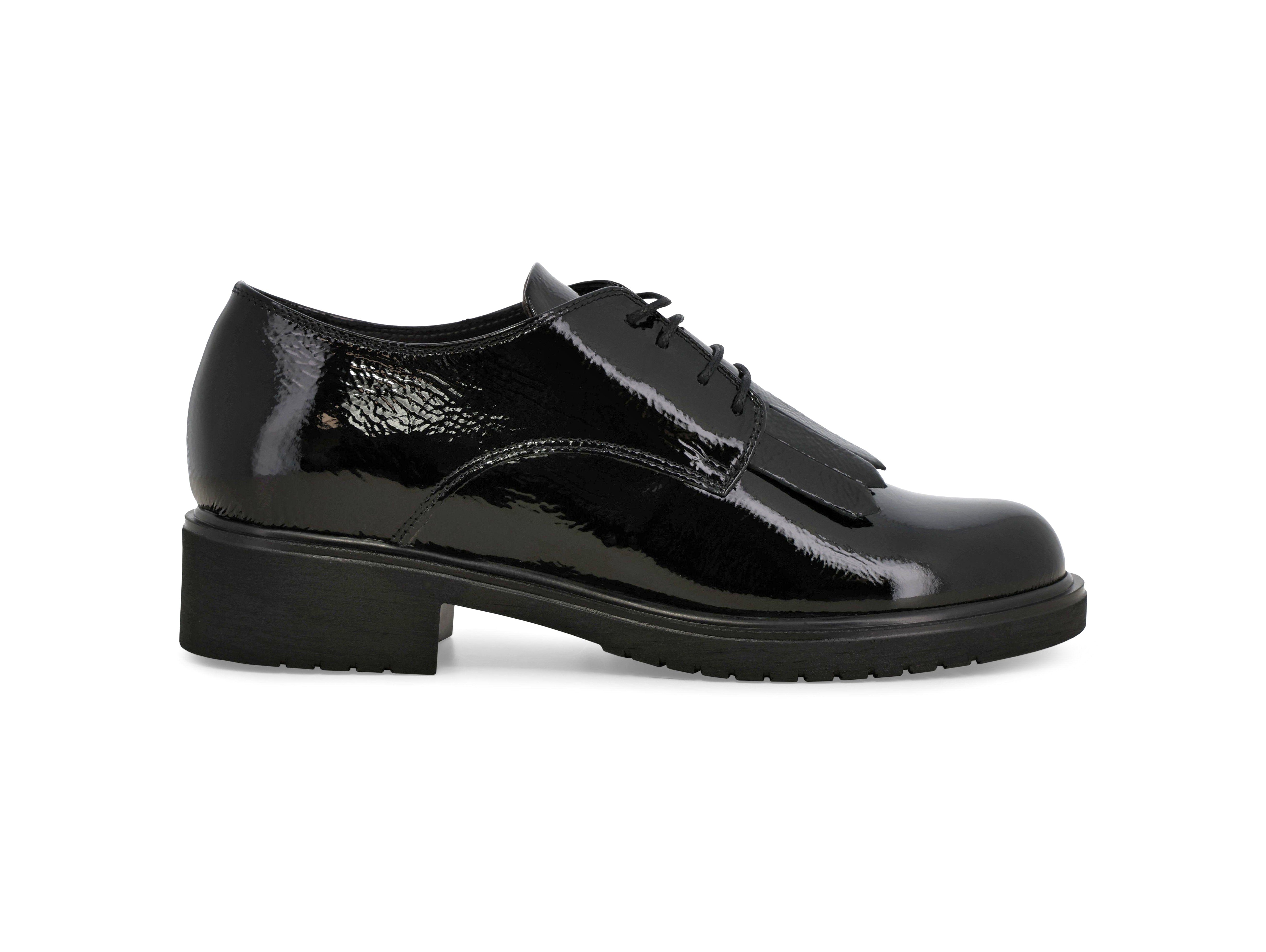 【GRANCY】EyeletDesign DamageCap Black McNeil LW Derby polishbinder leather lace-ups for men
