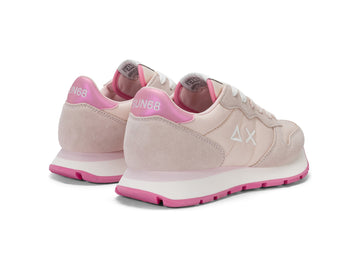 SUN68 Sneakers Donna Ally Solid Suede e Nylon Rosa Porcellana