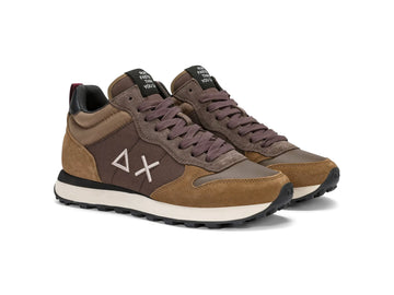 SUN68 Men's Tom 2.0 Mid Sneakers in Brown