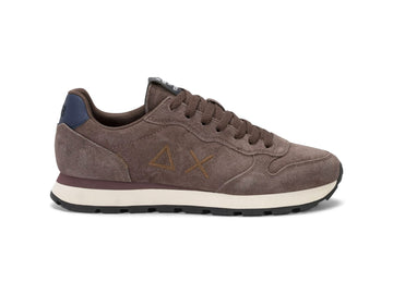 SUN68 Men's Tom Suede Sneakers Chestnut Brown Fall Winter
