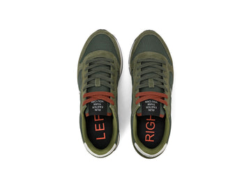 SUN68 Men's Tom Solid Sneakers in Dark Military Green