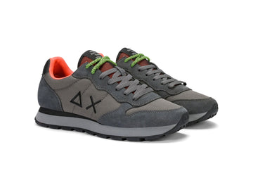 SUN68 Men's Tom Fluo Dark Grey Sneakers