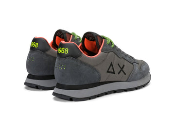 SUN68 Men's Tom Fluo Dark Grey Sneakers