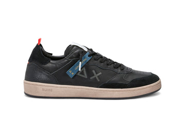 SUN68 Sneakers Uomo Urban Basket Pelle Nero 46146-11