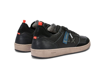 SUN68 Sneakers Uomo Urban Basket Pelle Nero