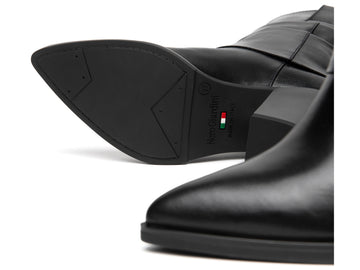 NeroGiardini Women's Boots with Soft Shaft in Black Leather