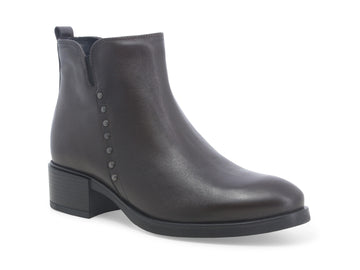 Melluso Comfort Ankle Boots Zipper Leather Upper