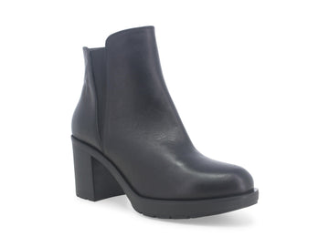 Melluso Comfort Ankle Boot Made in Italy Wide Heel Leather Upper