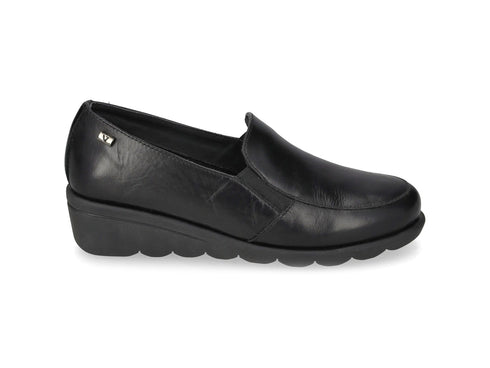 Valleverde Mocassino Donna Comodo in Pelle con Zeppa VS10300