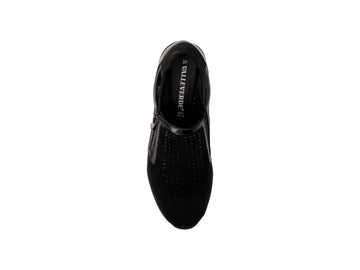 Valleverde Women's Wedge Shoes in Black Suede