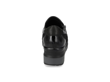 Valleverde Women's Wedge Shoes in Black Suede