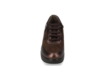 Valleverde Women's Wedges in Brown and Bronze Suede