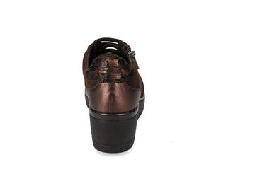 Valleverde Women's Wedges in Brown and Bronze Suede