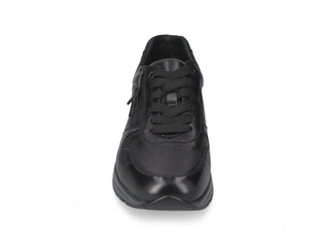 Valleverde Men's Comfortable Shoe in Soft Black Nappa Leather