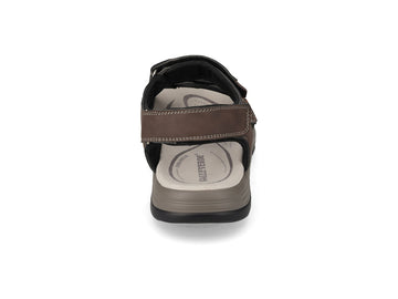 Valleverde Men's Sport Sandals in Dark Brown Technical Material