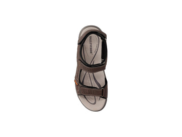 Valleverde Men's Sport Sandals in Dark Brown Technical Material