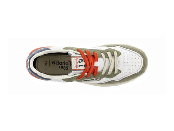 Sneaker Victoria Uomo C80 Urban Bianco e Verde Militare