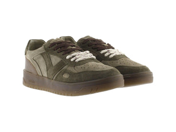 Victoria Men's Sneakers Seul in Khaki Green Suede