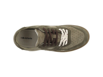 Victoria Men's Sneakers Seul in Khaki Green Suede