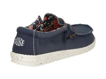 Hey Dude Men's Summer Shoes Wally Sox Stitch Blue