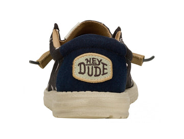 Hey Dude Wally Stars Skulls Print Men's Summer Shoes Fabric