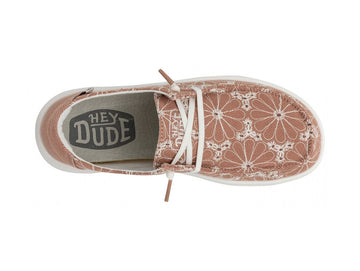 Hey Dude Womens Summer Shoes Wendy Rise Eyelet Ballerina