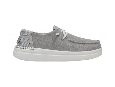 Hey Dude Scarpe Donna Estive Wendy Rise Lunar Rock Grigio Argento