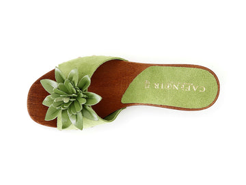 CafèNoir Summer slippers heeled Suede upper