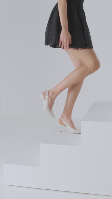 NeroGiardini Pumps Slingback Summer Ceremony in Leather
