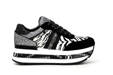 CafèNoir Donna Sneakers in cavallino zebrato multimateriale C1DC8070 Multi zebrato