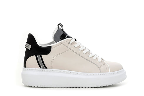 CafèNoir Donna Sneakers in pelle C1DE1210 Panna