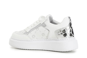 CafèNoir Donna Sneakers multicolor in pelle C1DE1850W001 Bianco