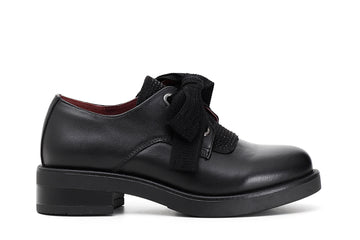 CafèNoir Donna Derby con riporto strass in pelle C1EA1660 Nero