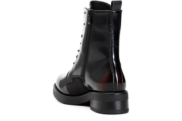 CafèNoir Donna Tronchetto allacciato in similpelle spazzolata con elastici C1EA9670 Bordeaux