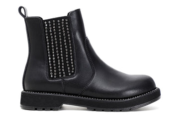 CafèNoir Donna Beatles in similpelle con borchie sul guardolo C1FA9161 Nero