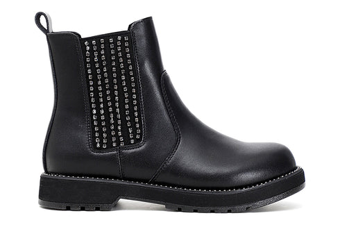 CafèNoir Donna Beatles in similpelle con borchie sul guardolo C1FA9161 Nero