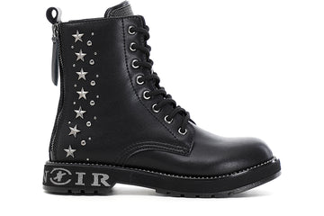 CafèNoir Donna Tronchetto in similpelle con cerniere e accessori C1FA9180 Nero