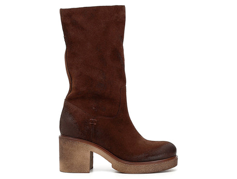 CafèNoir Donna Stivale 3/4 in pelle scamosciata C1GB6240 Testa di moro