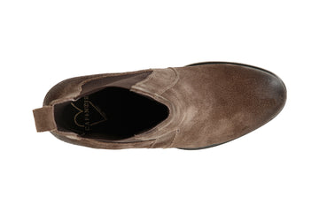 CafèNoir Donna Tronchetto in pelle scamosciata con zeppa e elastico C1GC6230 Taupe