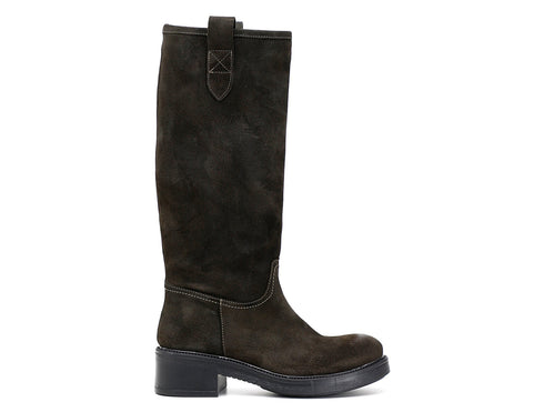 CafèNoir Donna Stivale cavaliere in pelle scamosciata C1GE6310 Verde