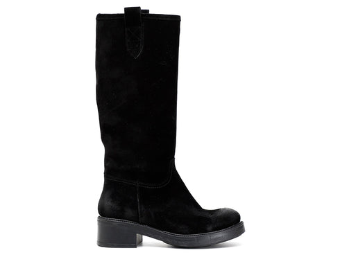 CafèNoir Donna Stivale cavaliere in pelle scamosciata C1GE6310 Nero