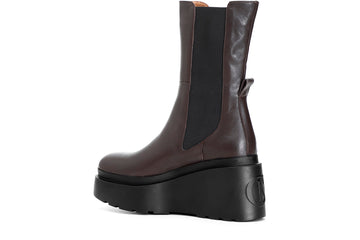 CafèNoir Donna Stivaletto in pelle con elastici C1HB1030M018 Marrone