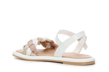 CafèNoir Donna Sandalo gilda con tomaia intrecciata C1JS1207W005 Multi bianco